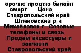 срочно продаю билайн смарт 6 › Цена ­ 600 - Ставропольский край, Шпаковский р-н, Михайловск г. Сотовые телефоны и связь » Продам аксессуары и запчасти   . Ставропольский край